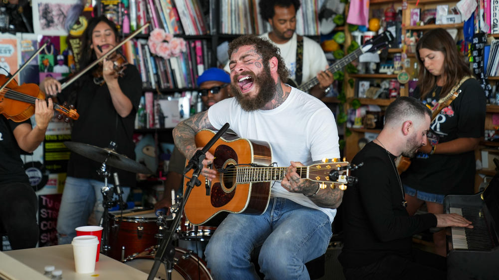 Watch the Post Malone Tiny Desk concert <a href=