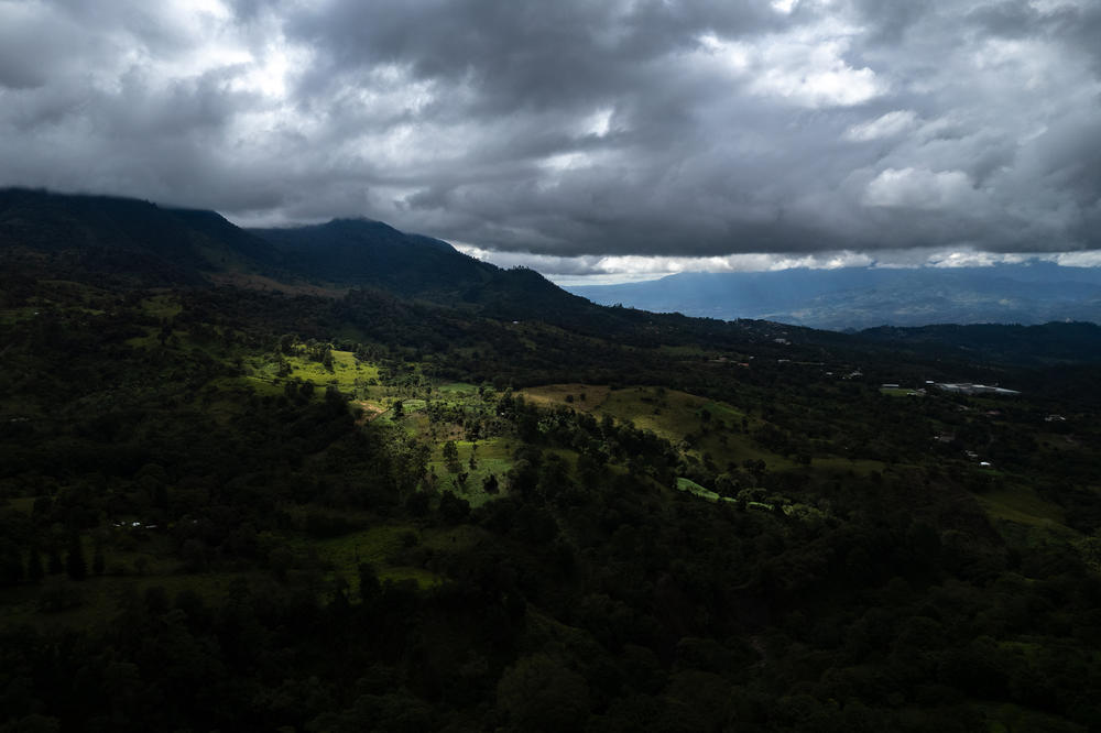 LAGUNAS LA IGUALA, HONDURAS— Mountains around Lagunas de Iguala in January. The changing climate is fueling migration around the world. In Honduras, climate change is making it harder to live off the land, forcing families to make hard choices. <a href=