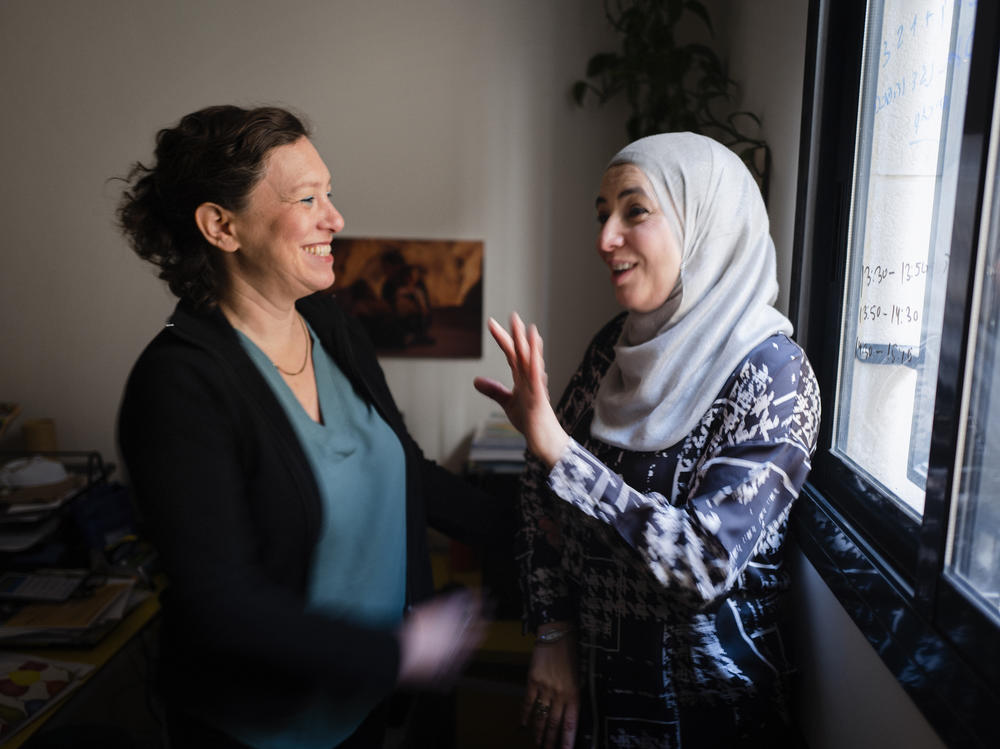 The Hand in Hand Jerusalem school principal Efrat Meyer, who is Jewish, and vice principal Engie Wattad, who is Arab Muslim, are longtime colleagues and friends. The school is mixed and bilingual.