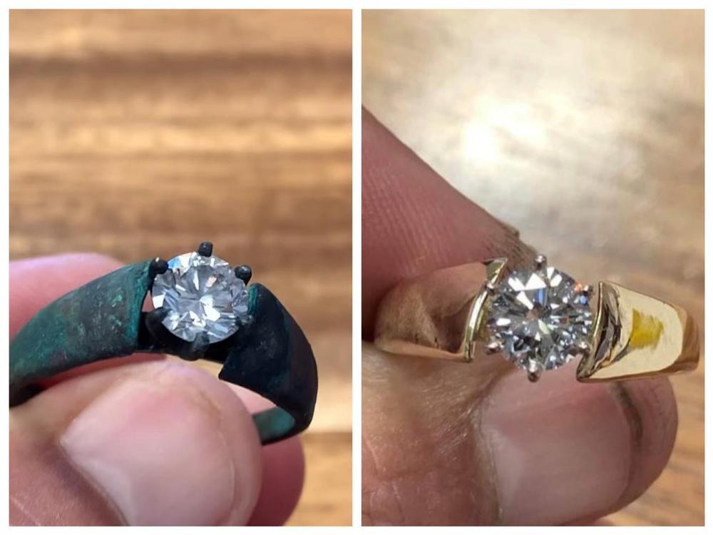 Shelly Romo spent hours in the rubble to find her wedding ring in the aftermath of the Maui wildfires back in August. After retrieving it and getting it restored, Romo said she never takes her ring off.