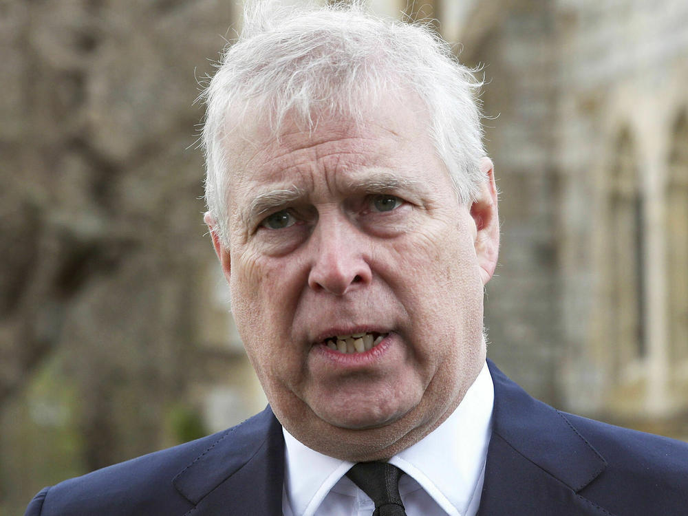 Britain's Prince Andrew, pictured in 2021, is listed as a close associate of Jeffrey Epstein.