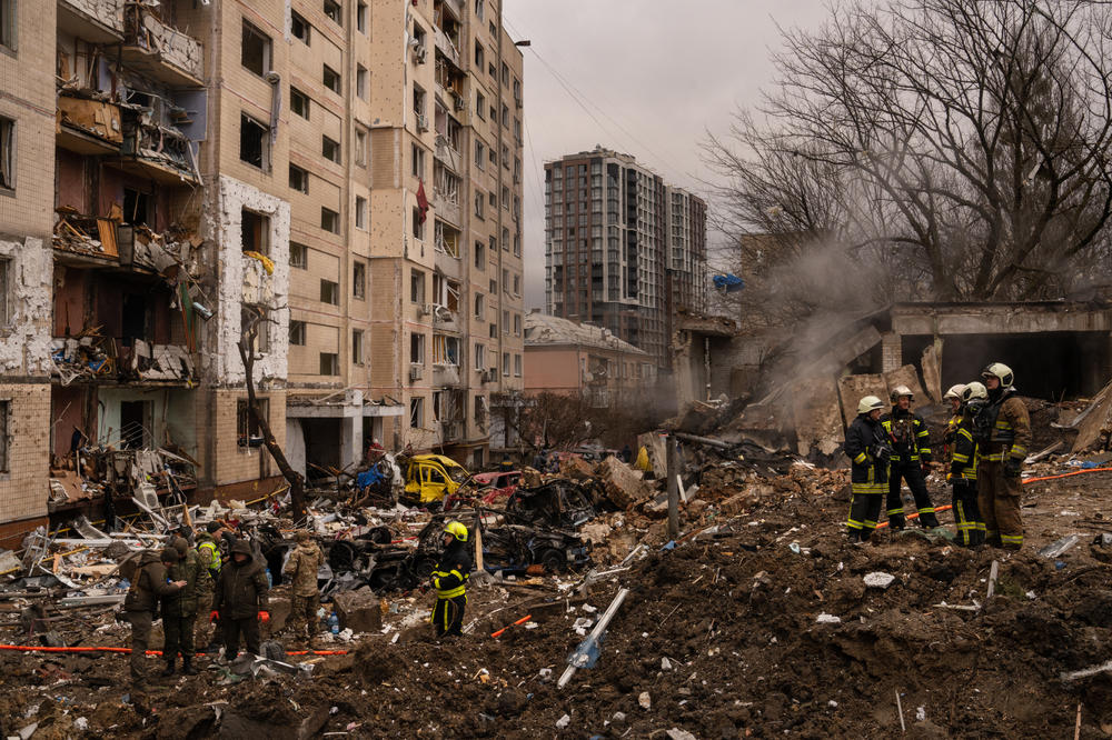 Ukrainian President Volodymyr Zelenskyy said his country's military shot down 70 of almost 100 Russian missiles, most of them over the capital of Kyiv.
