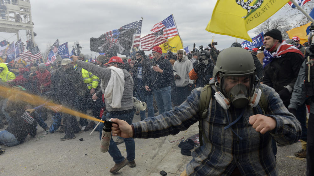 Pro-Trump rioters clashed with police during the storming of the U.S. Capitol on Jan. 6, 2021. Approximately 140 police officers were injured in the violence that day, and five people died during the chaos and its immediate aftermath.
