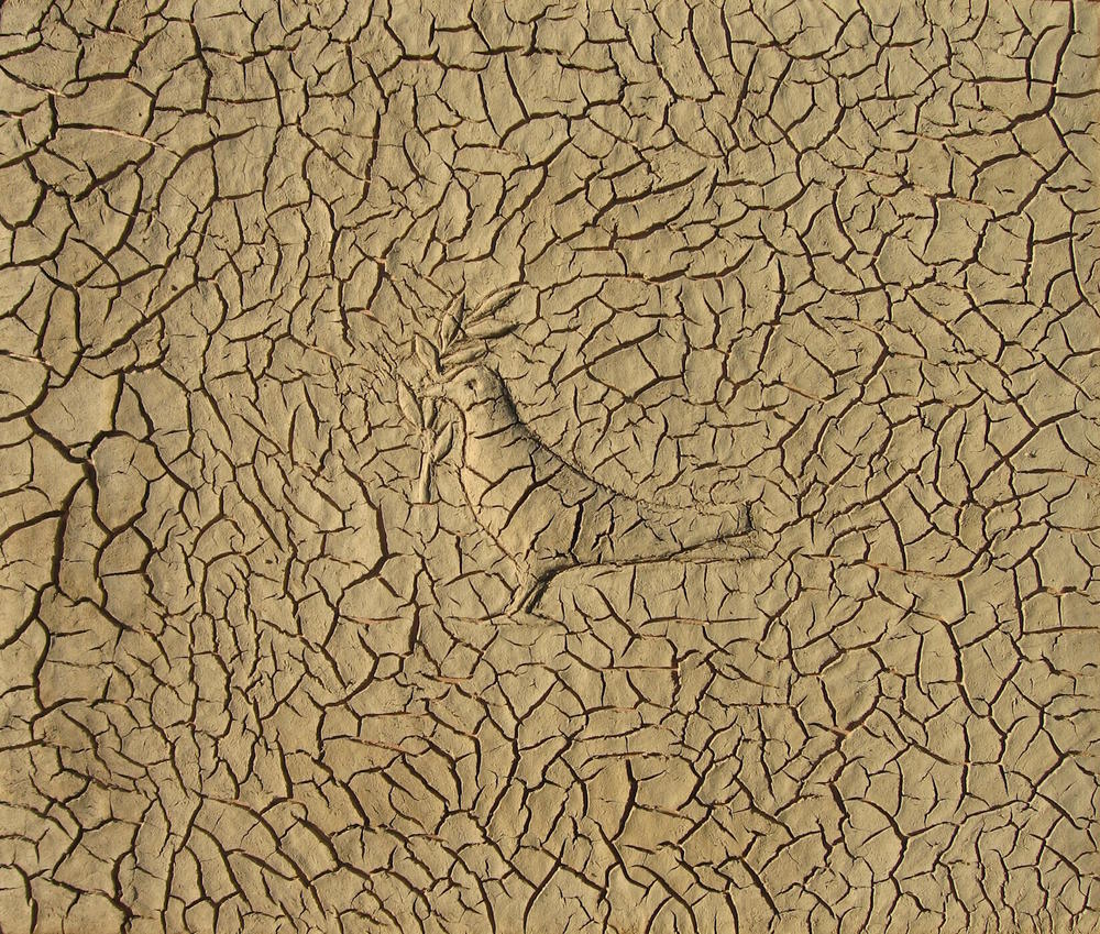Sliman Mansour's artwork titled 'Peace' from 2007.