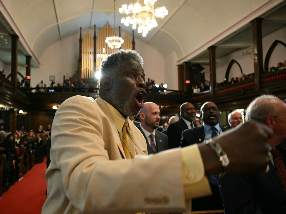 President Biden used most of his campaign speech at Mother Emanuel AME Church in Charleston, S.C., to make the case that he had delivered on issues important to Black voters.
