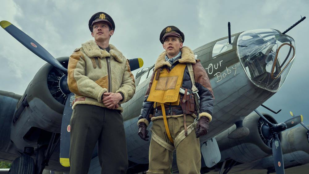Callum Turner and Austin Butler in Masters of the Air.