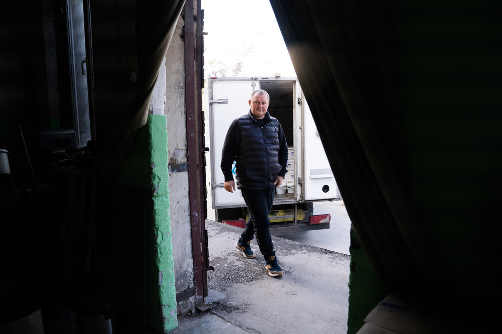 Serhiy Fedorchenko is the manager of a food supply warehouse in Zaporizhzhia.