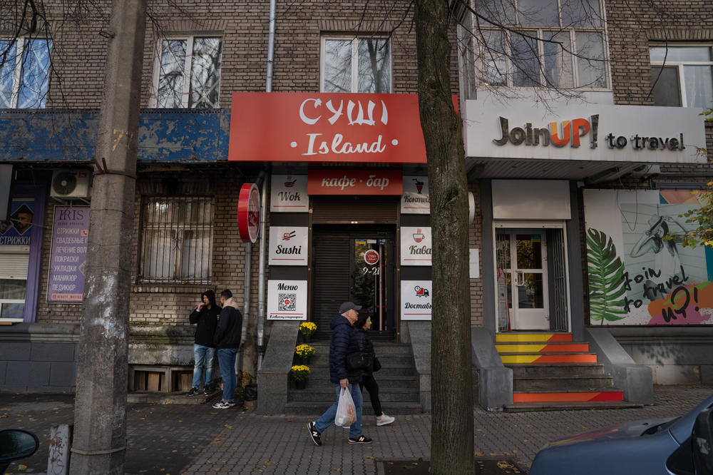 Island Sushi, in Zaporizhzhia, is about 20 miles from the trenches and minefields that now scar southern Ukraine.