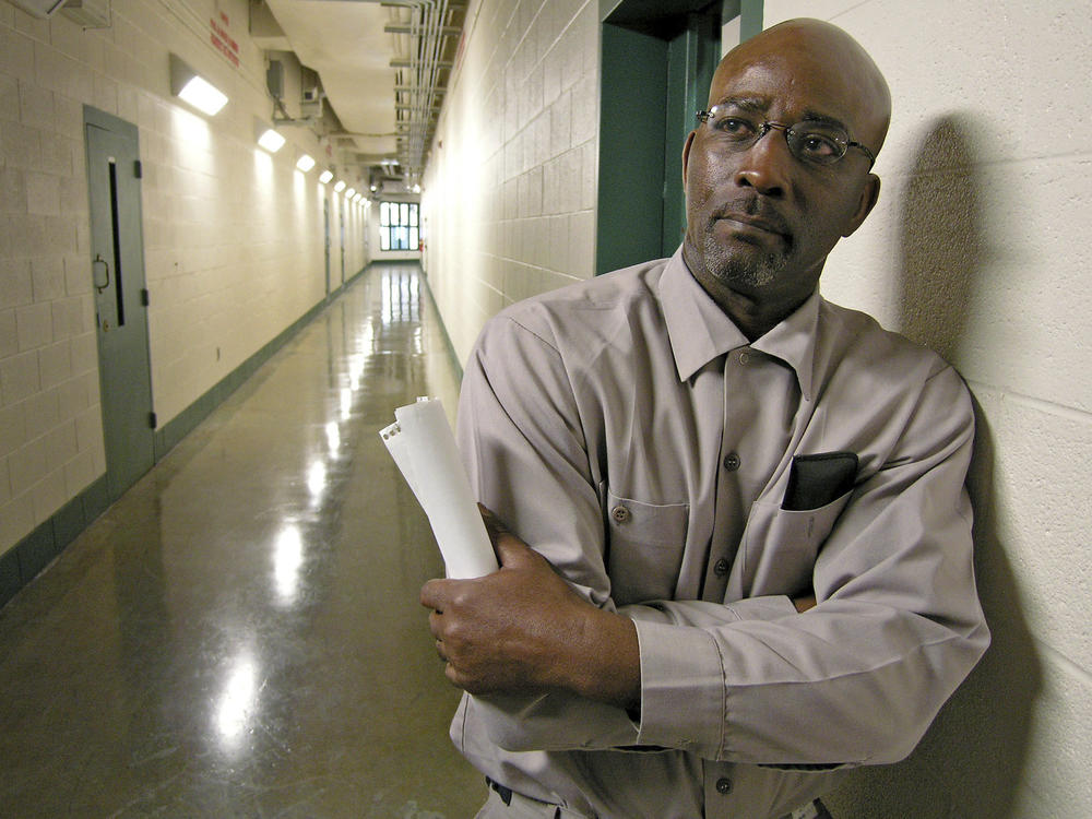 Ronnie Long stands in a hallway at the Albemarle Correctional Institution in Albemarle, east of Charlotte, N.C., in 2007.