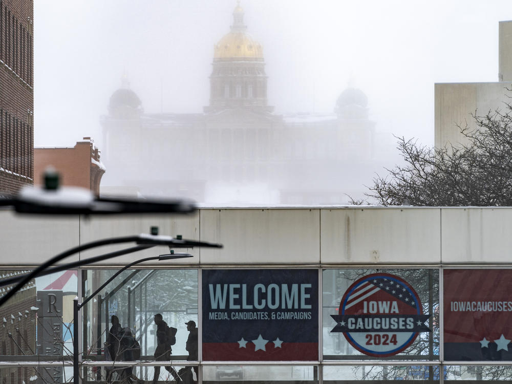 The Iowa State Capitol Building is pictured in Des Moines, Iowa, on Saturday.