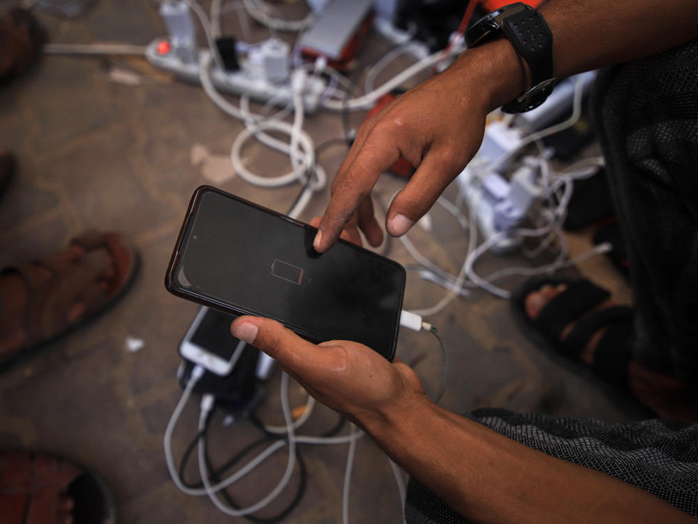 Gaza has been without internet or cellphone service for nearly a week. Workers have been unable to restore a key fiber-optic line that connects Gaza to Israel and the West Bank.