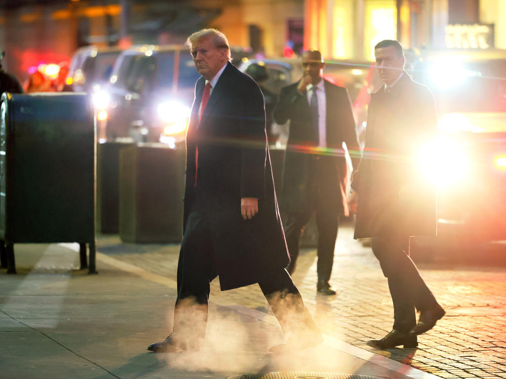Trump held a press conference after leaving the second day of his defamation trial involving a case brought by E. Jean Carroll.