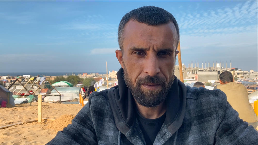 Awni Nejem and his family came to Rafah from Nuseirat, a refugee camp that has been hit repeatedly by Israeli airstrikes. 