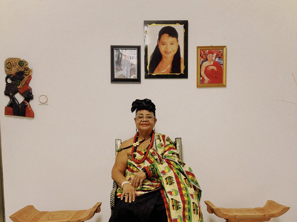 69-year-old Na Bwafwoyena Oyem Mpese Tulu I, formerly known as Hoyen Vivalee. She says she was given a chieftaincy title and made  