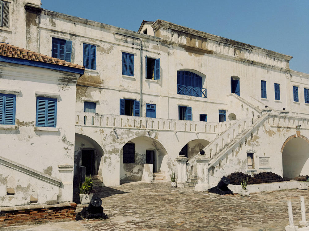 A view of the Cape Coast Castle.