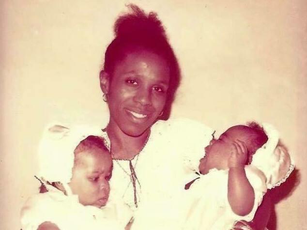 Dr. Dale Gloria Blackstock with her twins, Uché and Oni — both of whom followed in their mother's footsteps by graduating from Harvard Medical School.