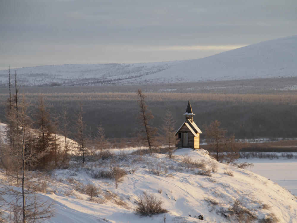 Russia has more Arctic land area than any other nation. But since the invasion of Ukraine, it has been harder  for Russian scientists to share data about how climate change is affecting the region. This tiny chapel is on the grounds of the Northeast Science Station near the Russian town of Chersky.