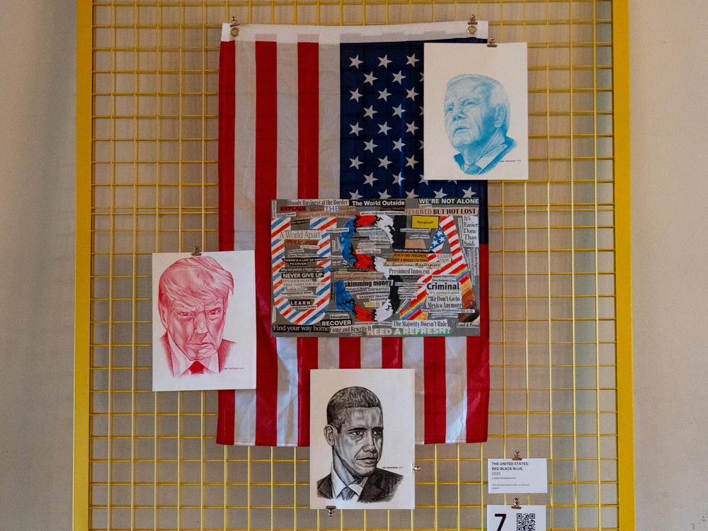 The<em> Prison Reimagined: Presidential Portrait Project</em> exhibition features artwork by incarcerated artists critiquing the U.S. justice system and is on display at President Lincoln's Cottage in Washington, D.C.