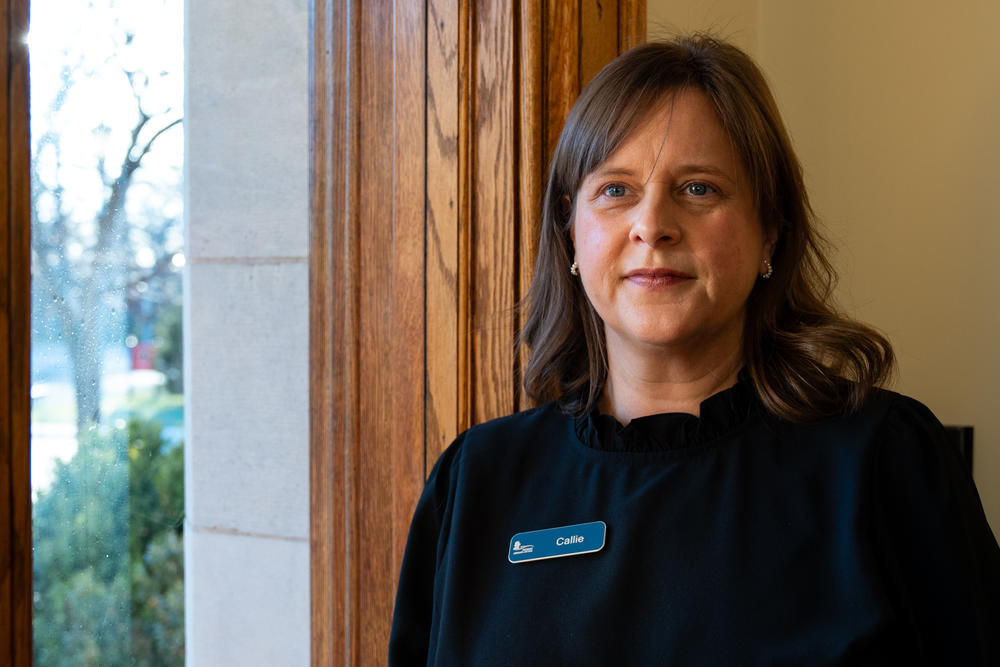 Callie Hawkins is the executive director at President Lincoln's Cottage. Her team worked with Kivett on arranging and hanging the artwork in the president's former library, dining room and bedroom.