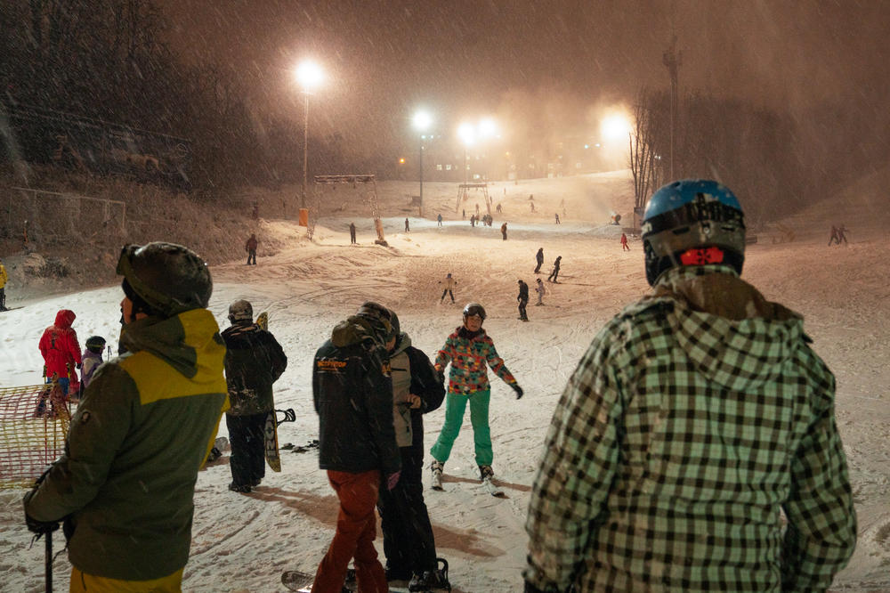 This small resort — for years a popular winter destination — is now in its second wartime ski season.