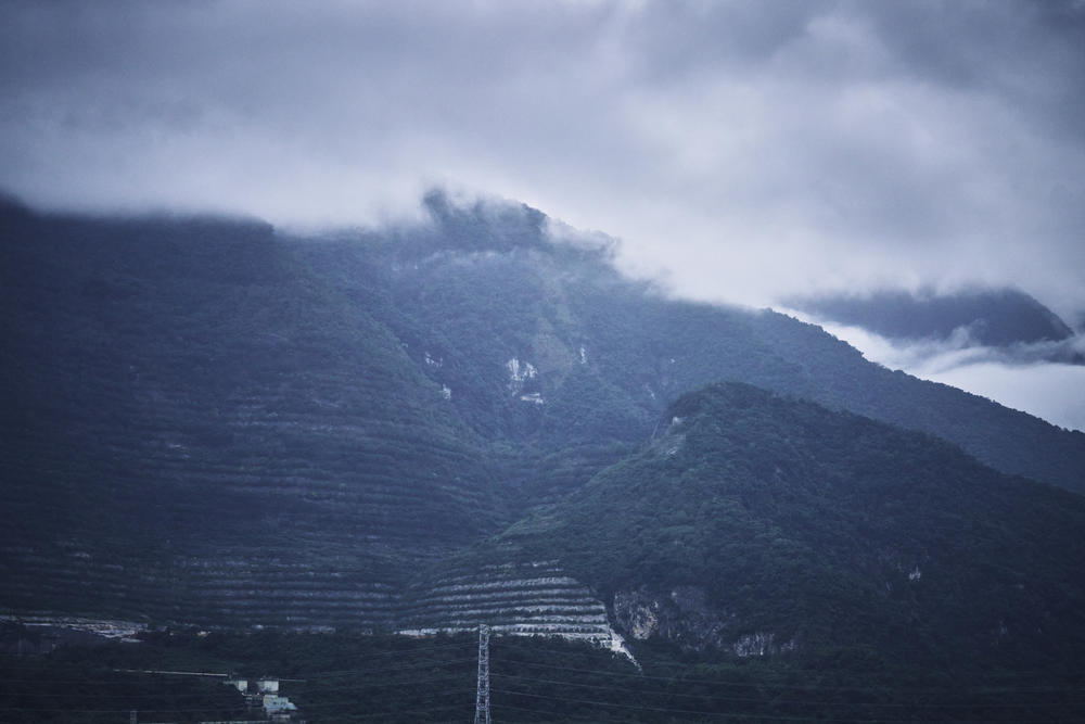 The mountains that are part of Taroko National Park.