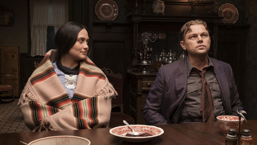 Many of the acting nominees are first-timers, including Lily Gladstone, shown here with Leonardo DiCaprio in <em>Killers of the Flower Moon. </em><a href=