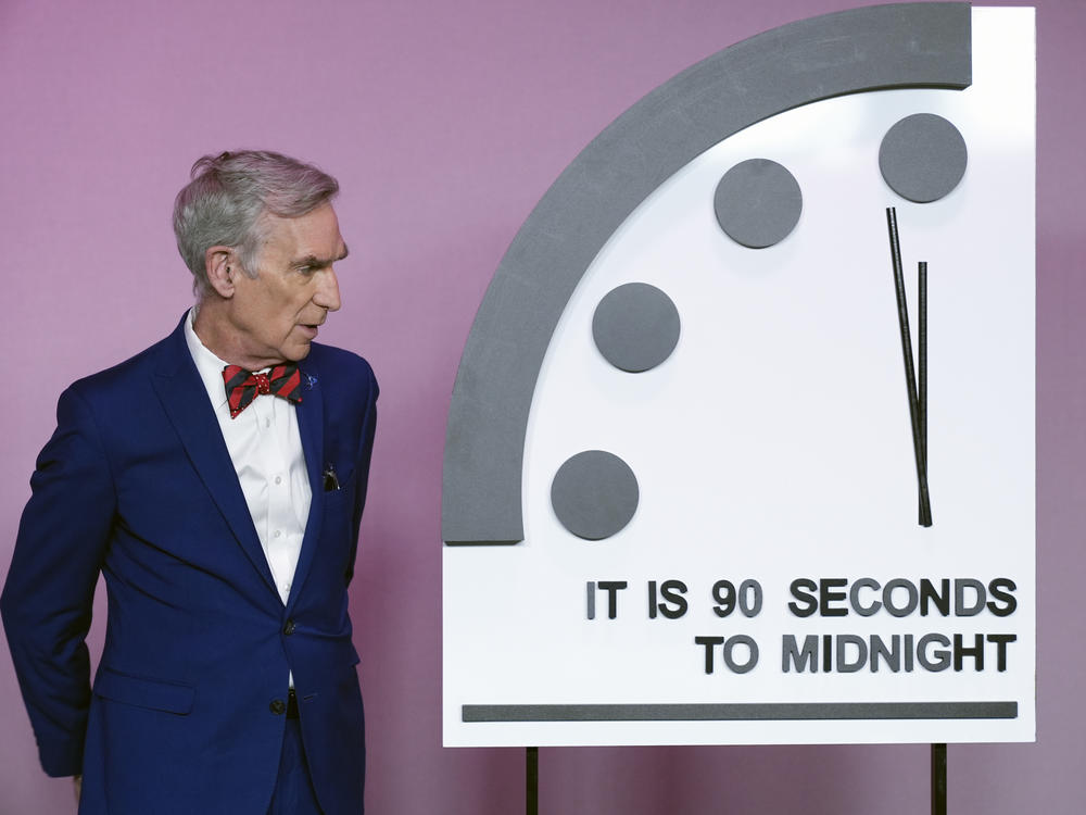Science educator Bill Nye looks at the 