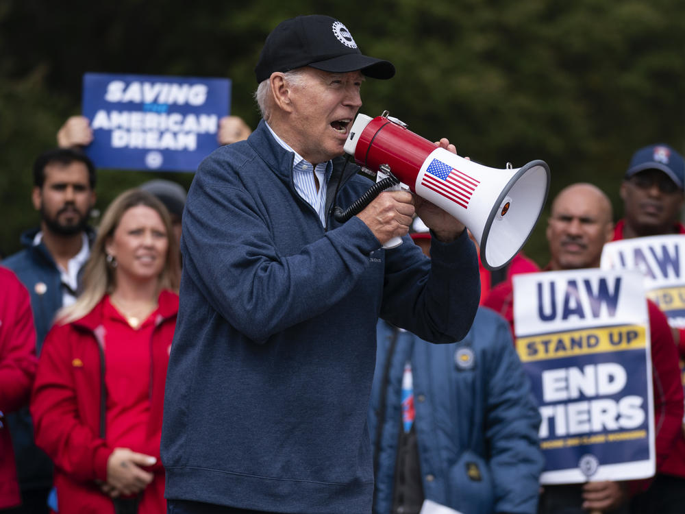 President Biden was the first sitting president in modern history to walk a picket line with striking workers.