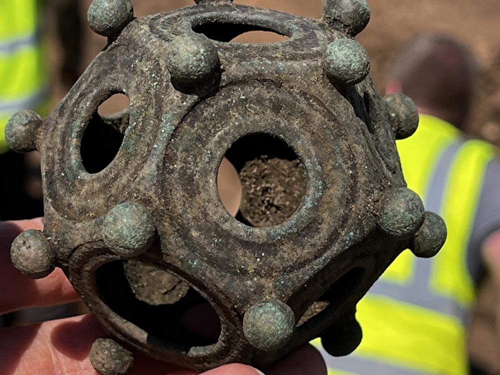 The dodecahedron was found fully intact and in excellent condition.