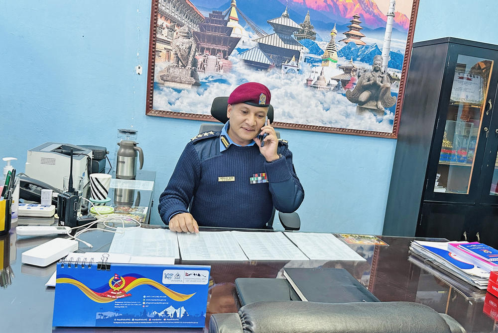 Senior Superintendent of Police Bhupendra Khatri pictured at his office.