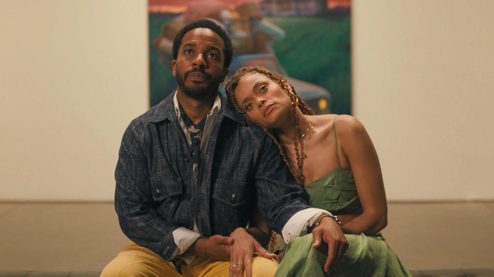 André Holland and Andra Day appear in <em>Exhibiting Forgiveness</em> by Titus Kaphar.