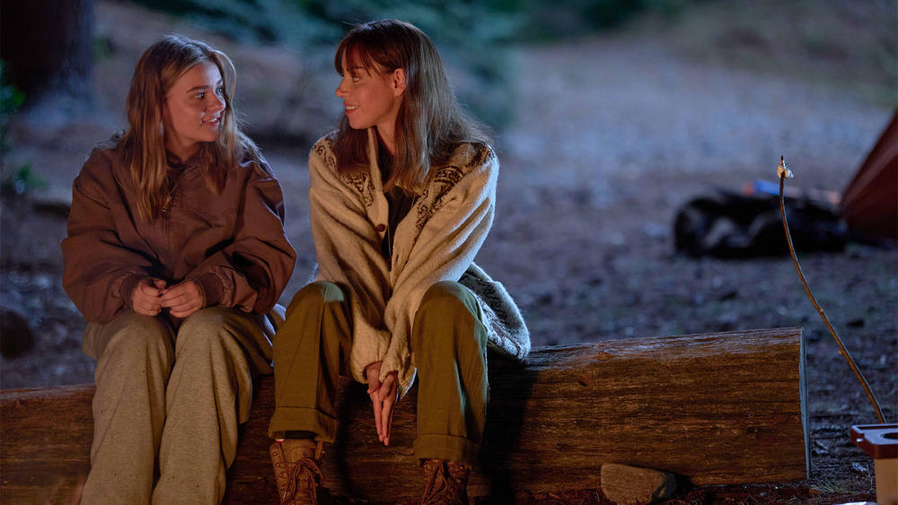 Maisy Stella and Aubrey Plaza appear in <em>My Old Ass</em> by Megan Park.