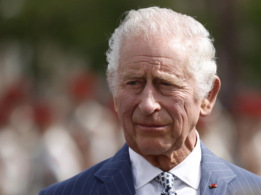 Britain's King Charles III attends a ceremony in Paris on Sept. 20, 2023. The monarch was admitted to a private London hospital on Friday to undergo a 