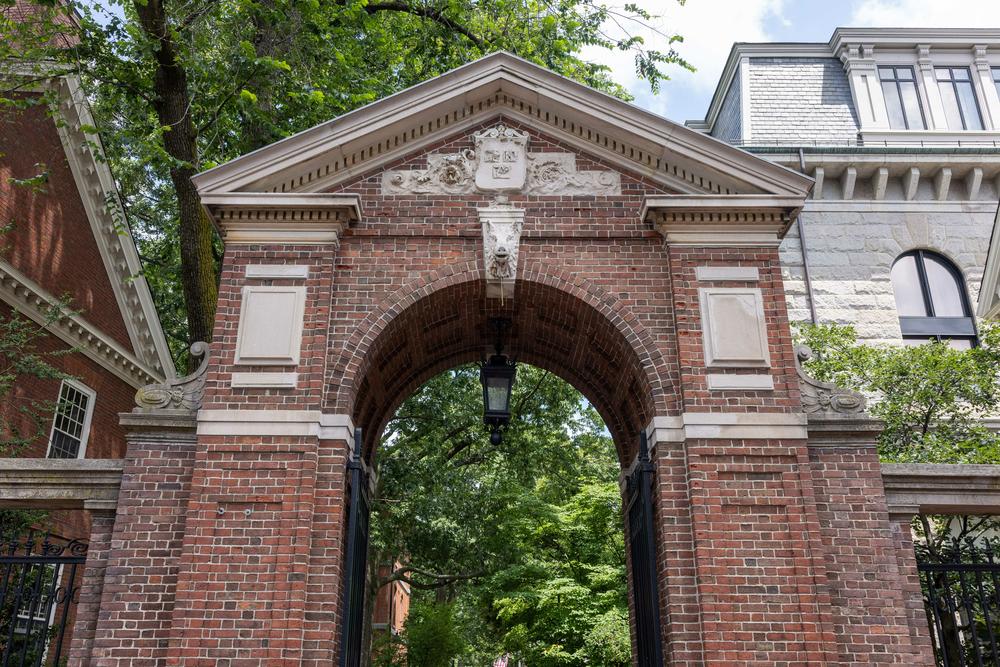 <strong>So few people, so much press:</strong> Only a teeny tiny fraction of the U.S. population has a degree from an Ivy League institution ... and yet we hear about those schools an <em>awful </em>lot. Above, an entrance gate to Harvard Yard.