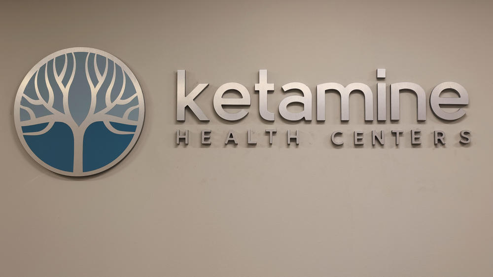 A sign for a ketamine clinic that has four locations in South Florida. Between 500 and 750 similar clinics exist across the U.S., according to market research firm Grand View Research.