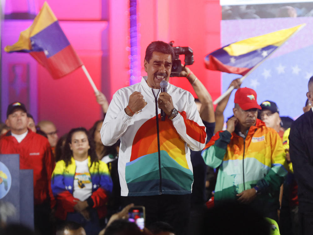 Venezuelan President Nicolás Maduro gestures as he speaks on Dec. 3.