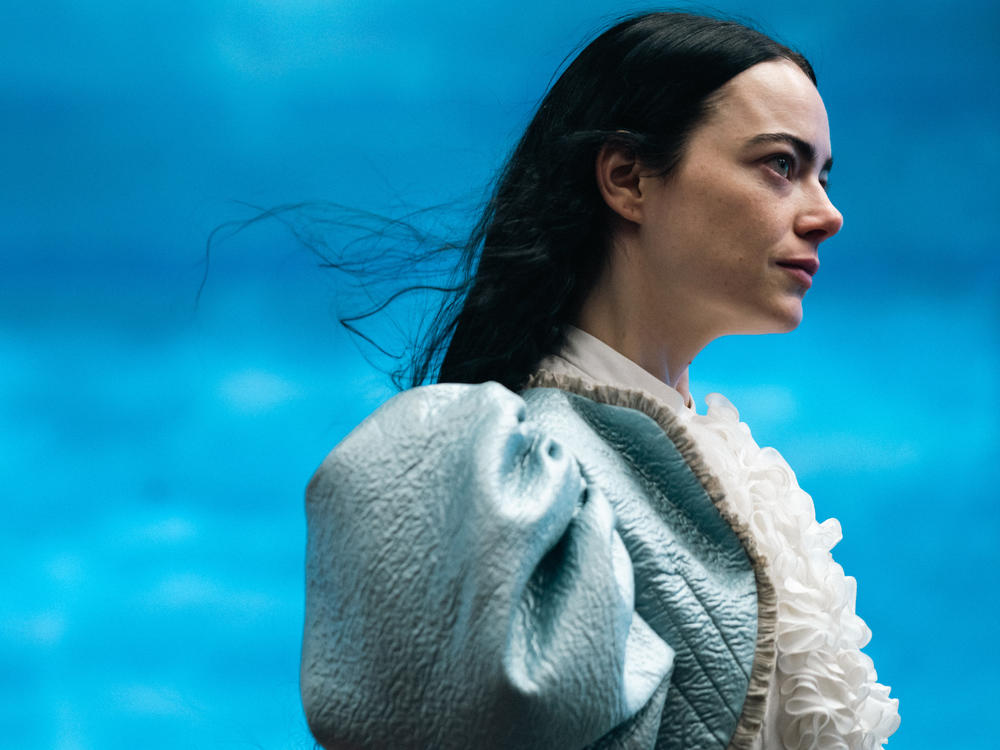 Emma Stone has been nominated for an Oscar for her performance as Bella in <em>Poor Things.</em>