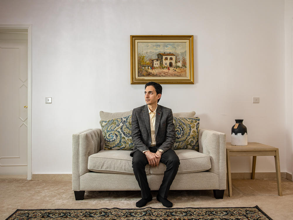 Husam Abukhedeir is shown Thursday at his home in Al Ain, United Arab Emirates, where his family lives now.