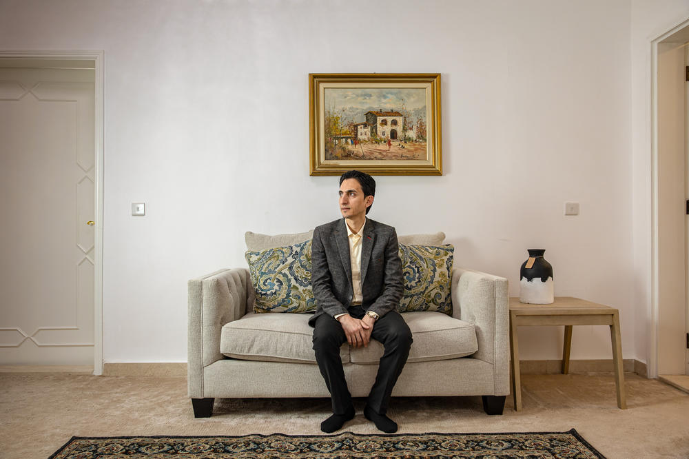 Husam Abukhedeir is shown Thursday at his home in Al Ain, United Arab Emirates, where his family lives now.