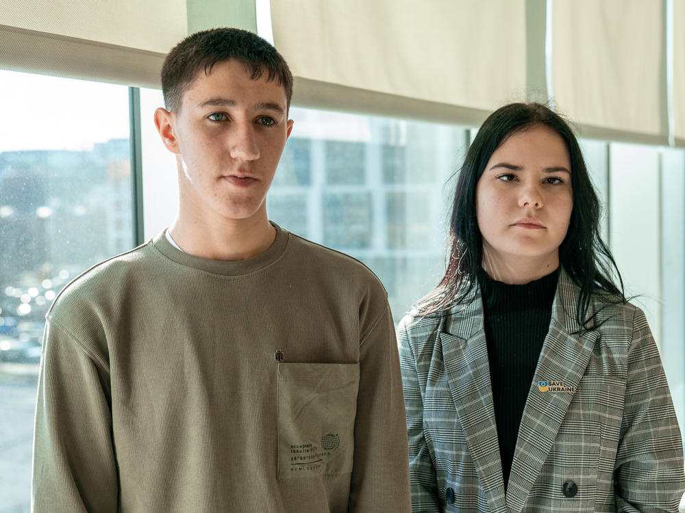 Rostislav (left) and Ksenia were abducted from Ukraine during the war with Russia.