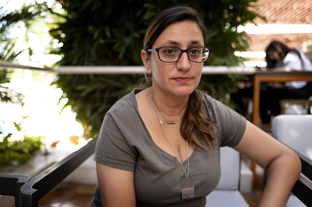 Michal Rahav survived a Hamas attack on her home in Kibbutz Nirim, near the Gaza Strip, on Oct. 7 and was relocated to Eilat.