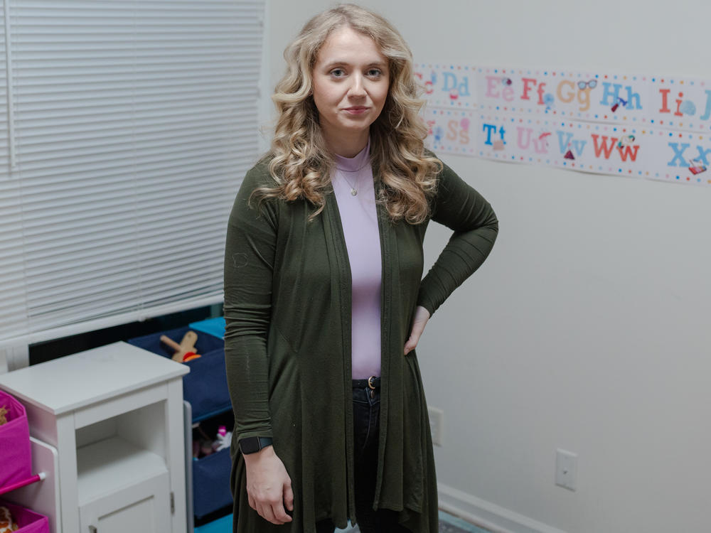 Allie Phillips, 28, is running to represent Tennessee's District 75. She also cares for four children at her in-home daycare in Clarksville during the week.