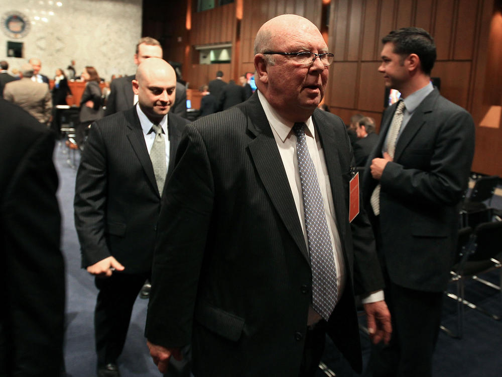 G. Thomas Porteous Jr., U.S. District Court judge for the Eastern District of Louisiana, walks out of the hearing room during a break in his U.S. Senate impeachment trial in 2010. He had been impeached by the House and faced a Senate impeachment trial with charges involving payoffs, kickbacks and lying under oath.