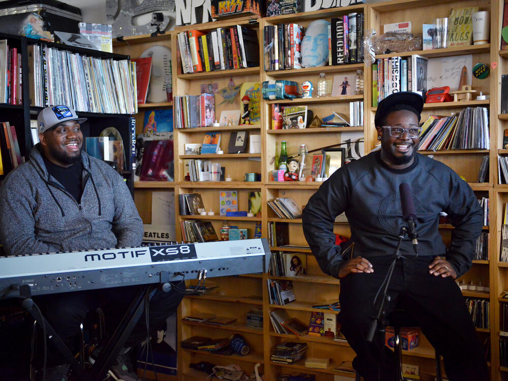 T-Pain (right) solidified Tiny Desk's mission: encourage artists to reimagine their music.