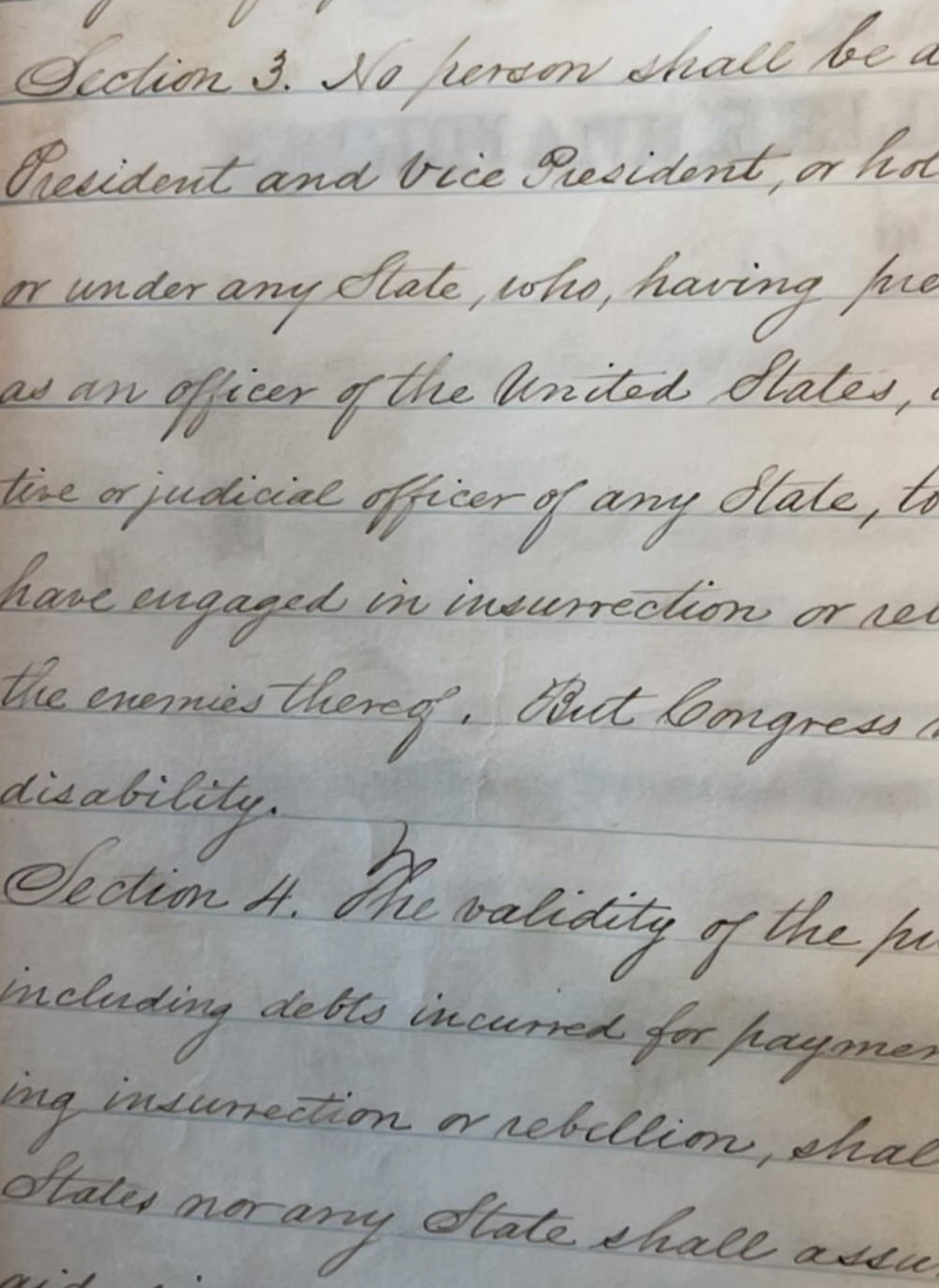 Section 3 of the original 14th Amendment.