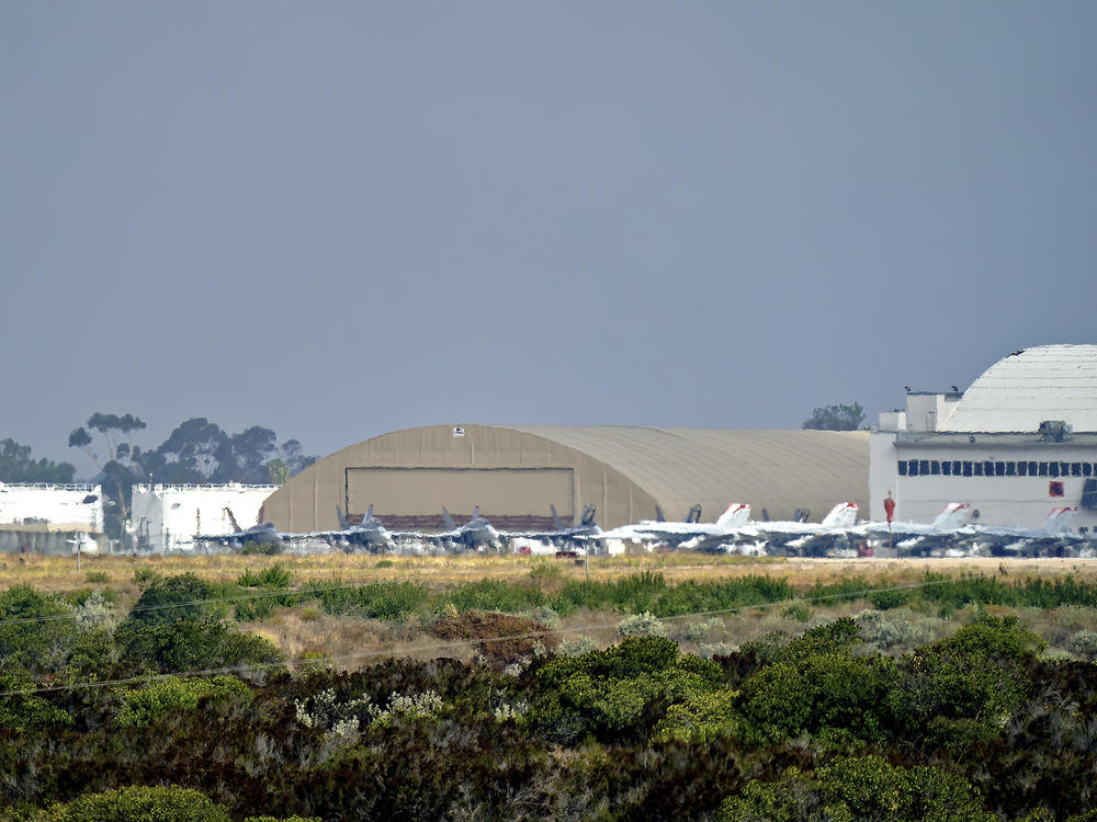 Marine Corps Air Station Miramar is shown on Aug. 25, 2023, in San Diego. Search teams have located a Marine Corps helicopter reported overdue early Wednesday in a mountainous area outside San Diego.