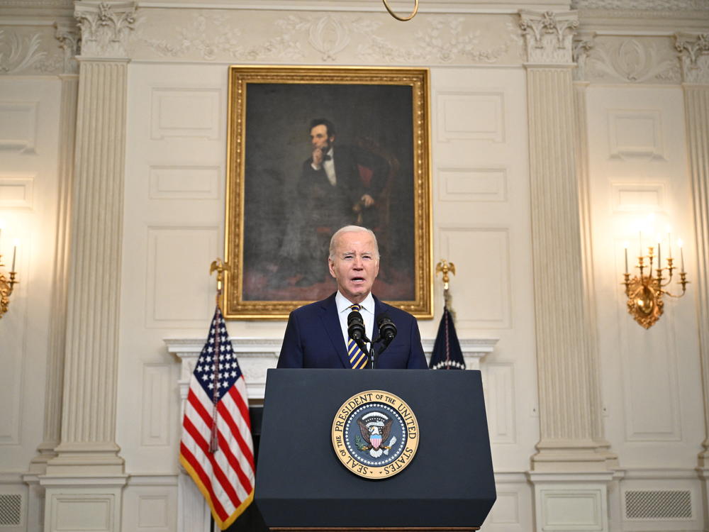 President Biden delivered remarks at the White House before the Senate killed the bipartisan bill that would provide funding for border security, Israel and Ukraine.