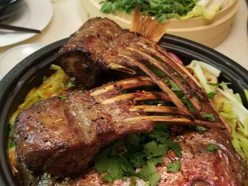 Amy Fedun's special hot pot includes whole grilled or baked fish and lamb chops.