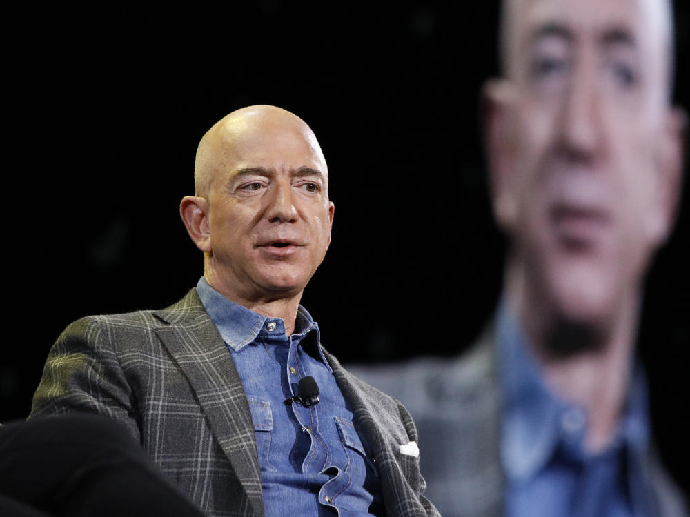 FILE - Amazon CEO Jeff Bezos speaks at the Amazon re:MARS convention in Las Vegas on June 6, 2019. Bezos filed a statement with federal regulators indicating his sale of nearly 12 million shares of Amazon stock worth more than $2 billion on Feb. 7, 2024, and Feb. 8.