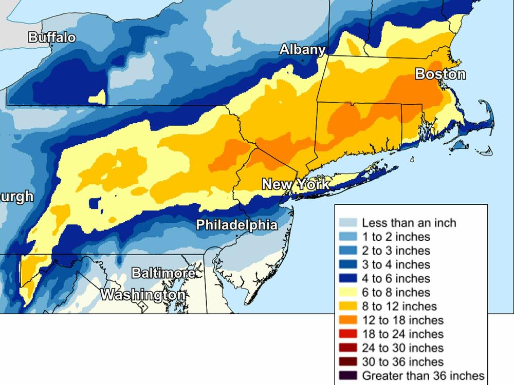 A significant winter storm from the Mid-South will transition into a strong nor'easter for the Mid-Atlantic and New England  on Monday.